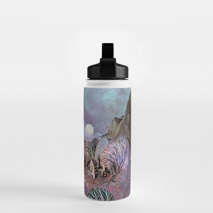Valley at Full Moon Water Bottle Gallery Image 2