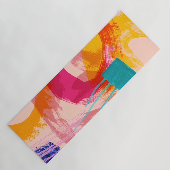 brush strokes abstract 5 Yoga Mat Gallery Image 1