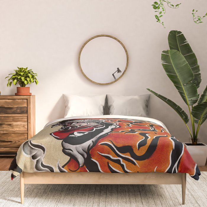 Tiger Ukiyo-e style Comforter Gallery Image 3