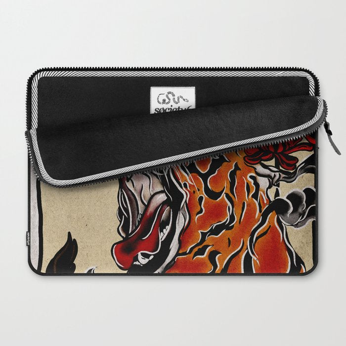 Tiger Ukiyo-e style Laptop Sleeve Gallery Image 2