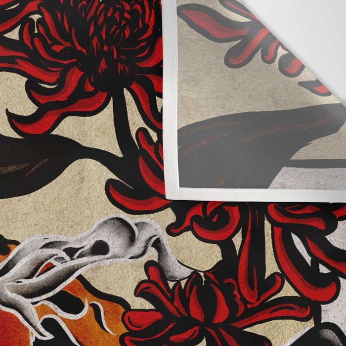 Tiger Ukiyo-e style Wall Tapestry Gallery Image 3