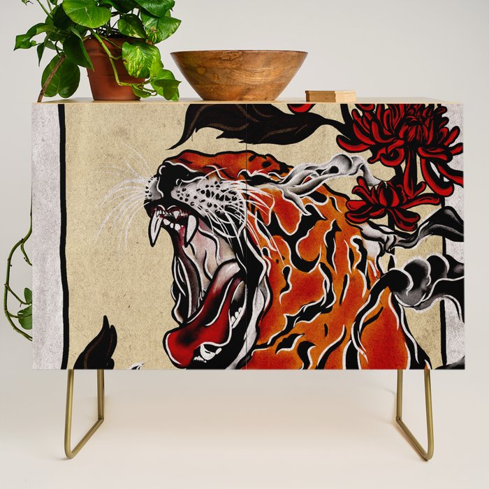 Tiger Ukiyo-e style Credenza Gallery Image 1