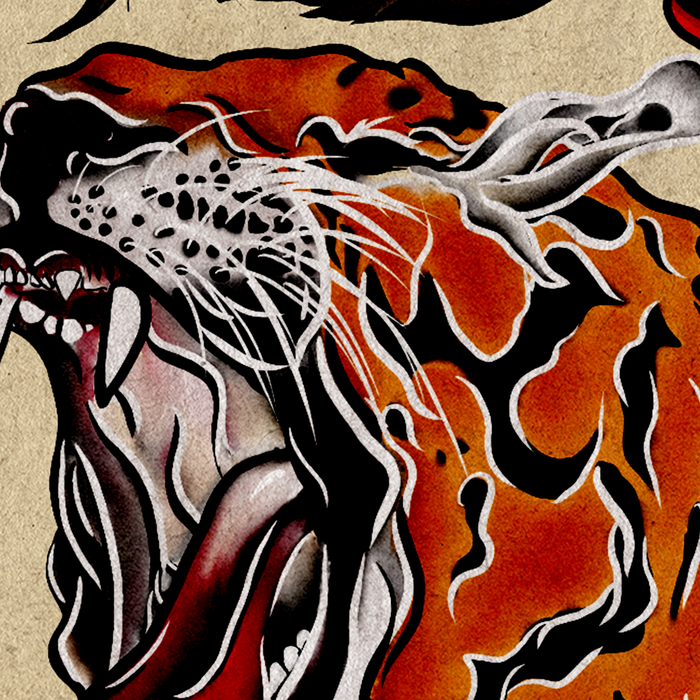 Tiger Ukiyo-e style Coffee Mug Gallery Image 2