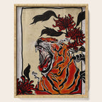 Tiger Ukiyo-e style Serving Tray Gallery Image 1