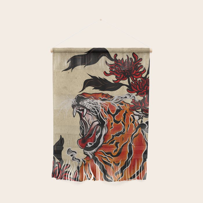 Tiger Ukiyo-e style Wall Hanging