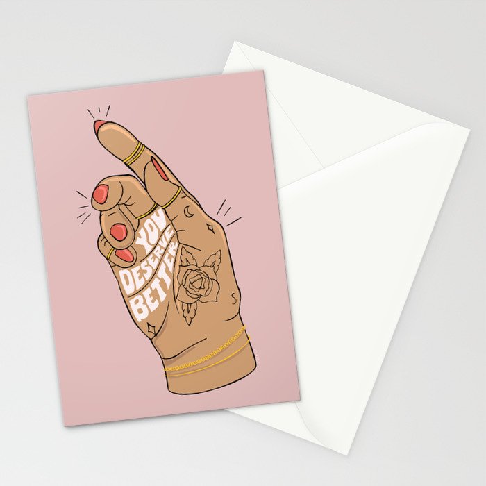 YOU DESERVE BETTER Stationery Card Gallery Image 2