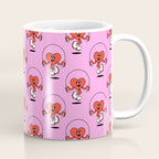 Retro love heart cartoon character pattern Coffee Mug Gallery Image 1