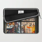 New York City Window | Colorful Street and Skyline | NYC Laptop Sleeve Gallery Image 2