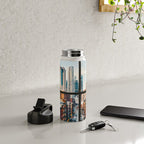 New York City Window | Colorful Street and Skyline | NYC Water Bottle Gallery Image 4