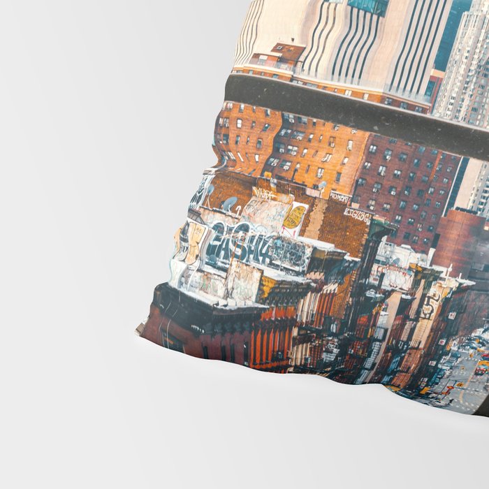 New York City Window | Colorful Street and Skyline | NYC Pillow Sham Gallery Image 4