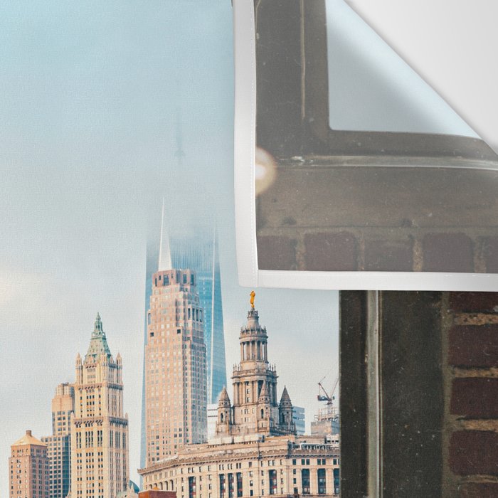 New York City Window | Colorful Street and Skyline | NYC Wall Tapestry Gallery Image 3