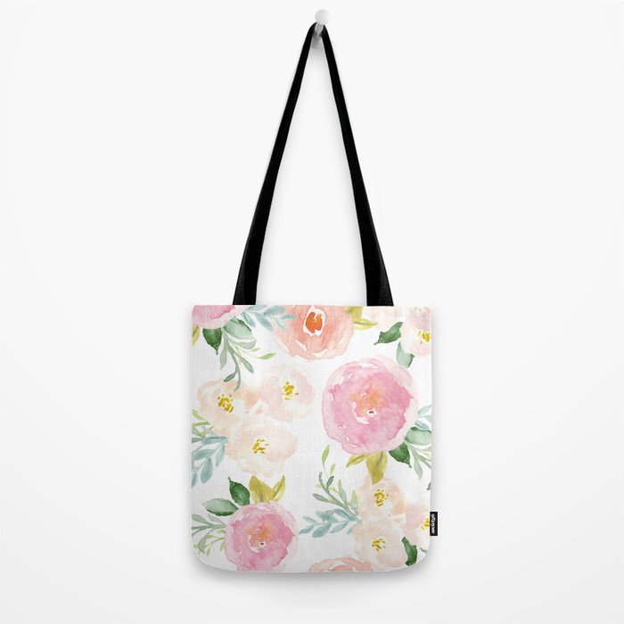 Sweet Pink Blooms (Floral 02) Tote Bag Gallery Image 2