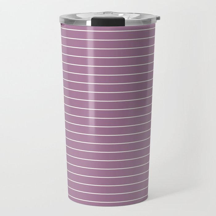 Minimal Arch XXXI Lilac Purple Modern Geometric Lines Travel Mug Gallery Image 1