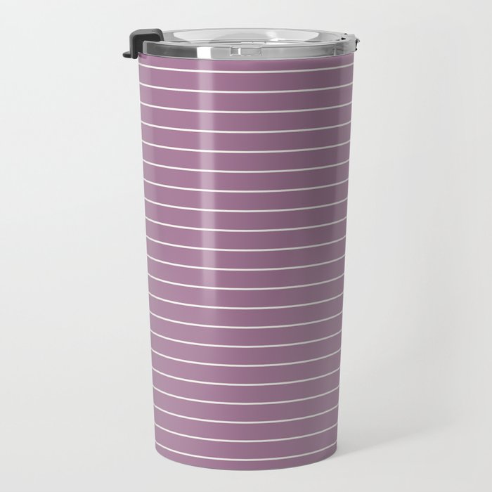 Minimal Arch XXXI Lilac Purple Modern Geometric Lines Travel Mug Gallery Image 3