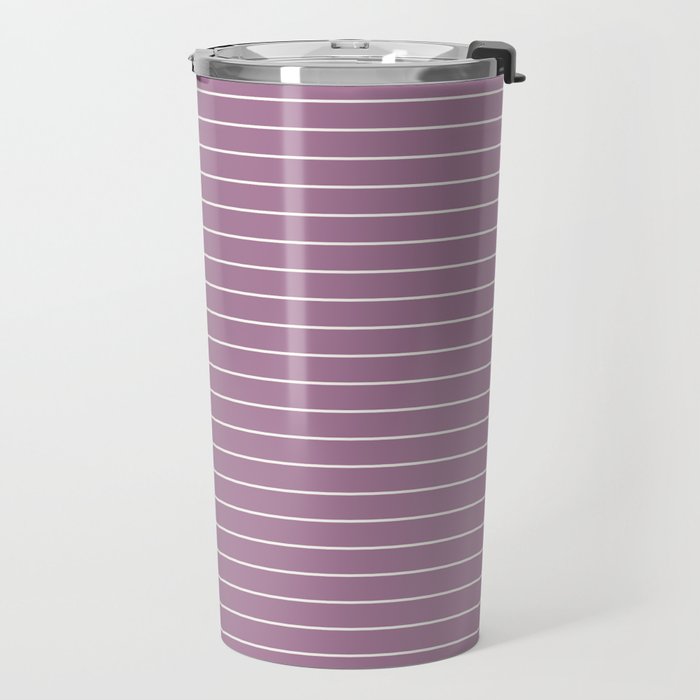 Minimal Arch XXXI Lilac Purple Modern Geometric Lines Travel Mug Gallery Image 2