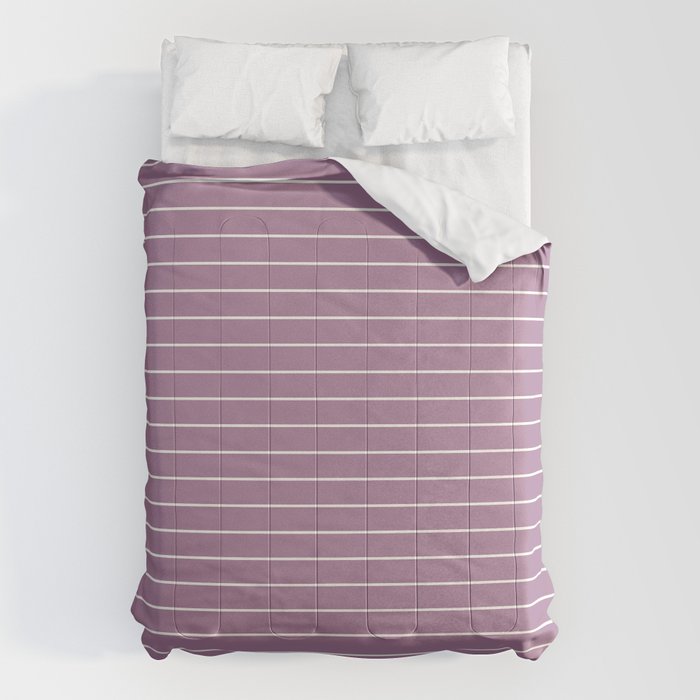 Minimal Arch XXXI Lilac Purple Modern Geometric Lines Comforter Gallery Image 1