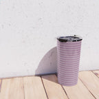 Minimal Arch XXXI Lilac Purple Modern Geometric Lines Travel Mug Gallery Image 4