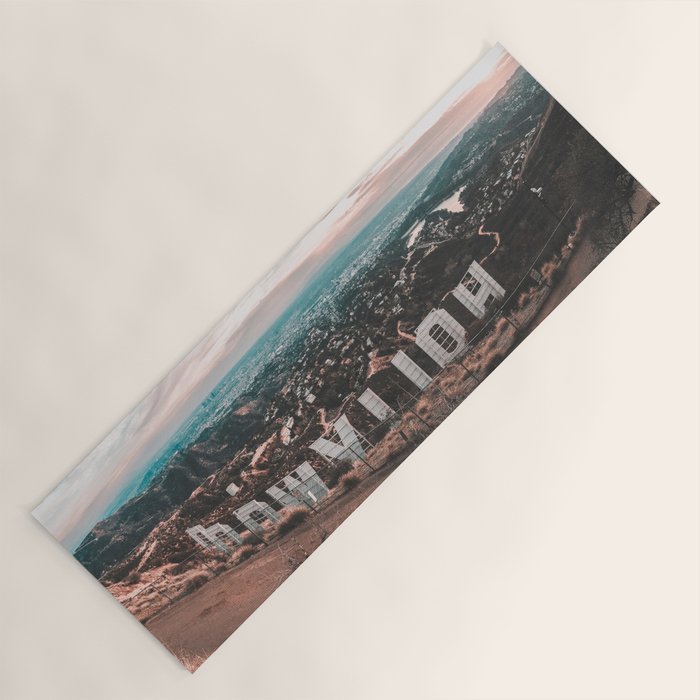 Hollywood Sign Yoga Mat Gallery Image 1
