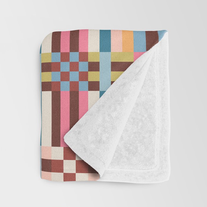 Woven Checks and Stripes Multicolored Throw Blanket Gallery Image 3
