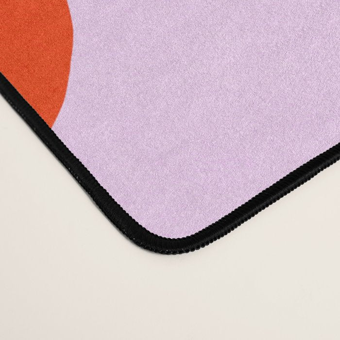 Bold and Vibrant Minimal Strawberry Pattern Pink Red Desk Mat Gallery Image 4