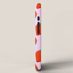 Bold and Vibrant Minimal Strawberry Pattern Pink Red iPhone Case Gallery Image 2