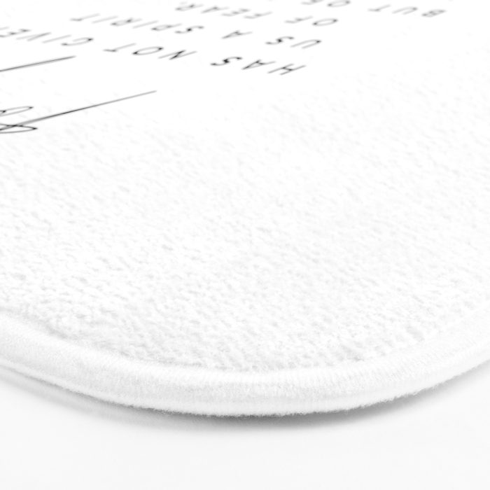 Christian Quote Wall Art 2 Timothy 1 7 For God Hath Not Given Us A Spirit Of Fear Bible Scripture Bath Mat Gallery Image 3