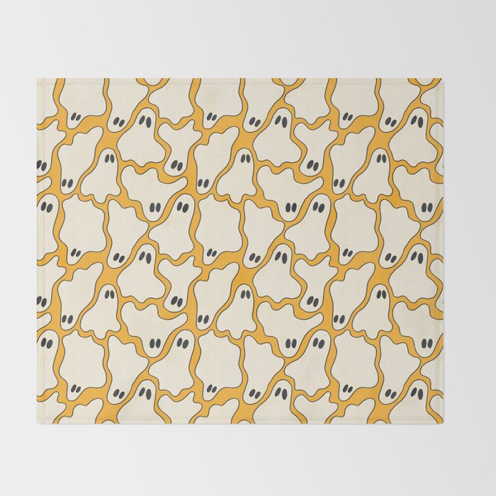 Ghost Party Throw Blanket Gallery Image 2
