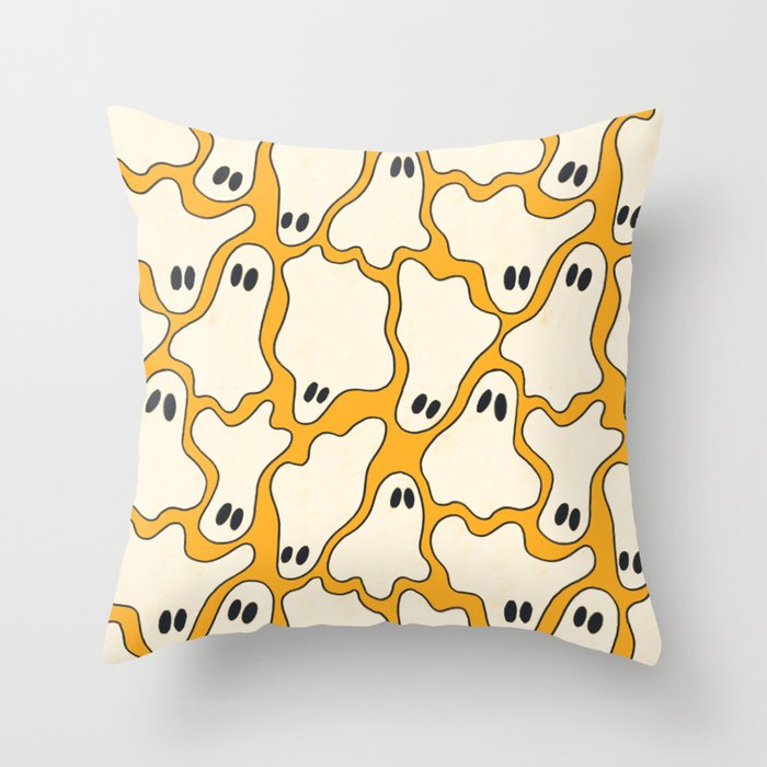 Ghost Party Throw Pillow Gallery Image 6