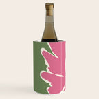 Pink and green bold flower Wine Chiller Gallery Image 2