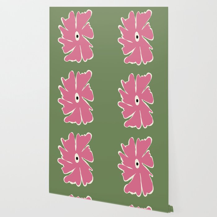 Pink and green bold flower Wallpaper Gallery Image 2