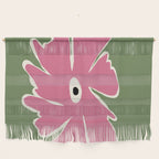 Pink and green bold flower Wall Hanging Gallery Image 1