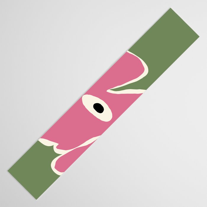 Pink and green bold flower Table Runner Gallery Image 3