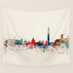 washington skyline Wall Tapestry Gallery Image 4