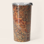 N198 - Vintage Heritage Traditional Golden Berber Moroccan Style Travel Mug Gallery Image 2