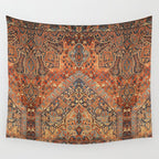 N198 - Vintage Heritage Traditional Golden Berber Moroccan Style Wall Tapestry Gallery Image 4
