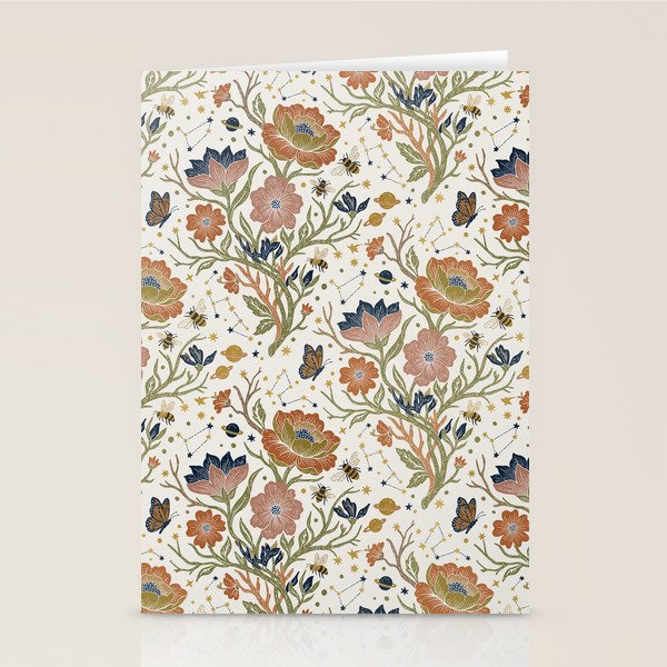 Boho Floral Galaxy Garden Stationery Card Gallery Image 2