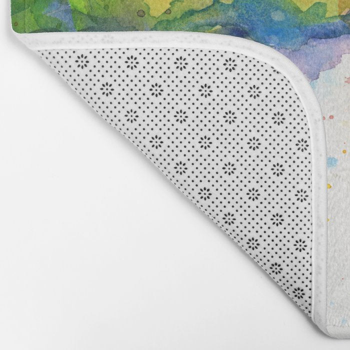 T-Rex Rainbow Puke Bath Mat Gallery Image 2