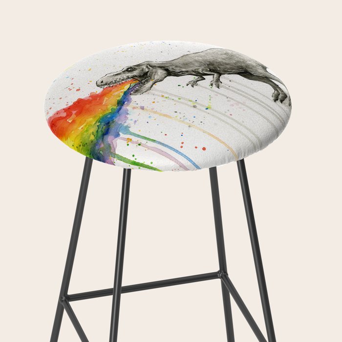 T-Rex Rainbow Puke Stool Gallery Image 2