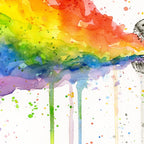 T-Rex Rainbow Puke Coffee Mug Gallery Image 2
