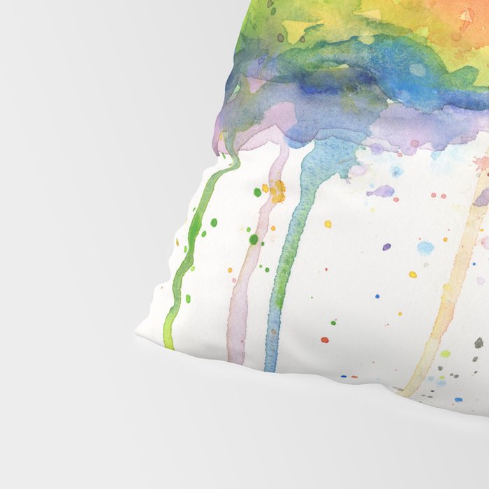 T-Rex Rainbow Puke Pillow Sham Gallery Image 4