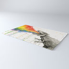 T-Rex Rainbow Puke Rug Gallery Image 3
