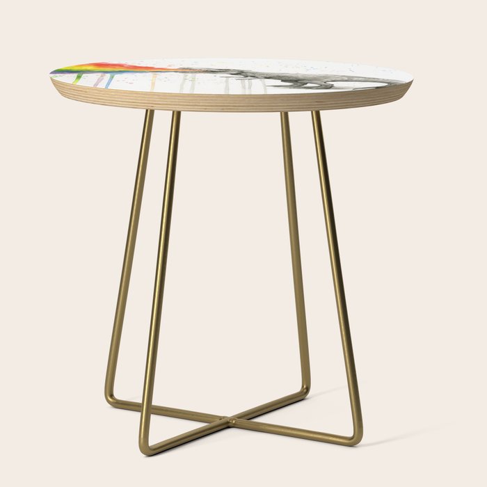 T-Rex Rainbow Puke Side Table Gallery Image 1