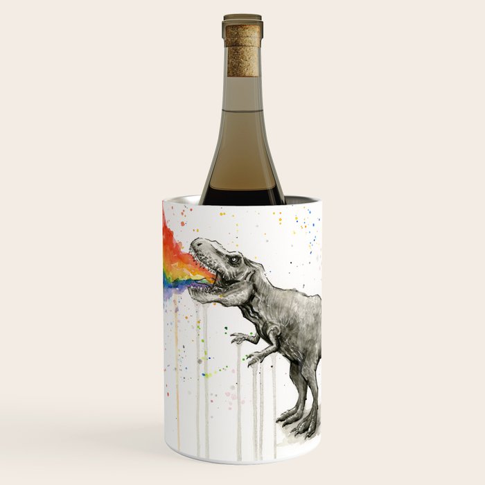 T-Rex Rainbow Puke Wine Chiller Gallery Image 1
