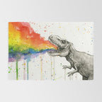 T-Rex Rainbow Puke Rug Gallery Image 2