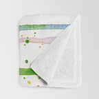 T-Rex Rainbow Puke Throw Blanket Gallery Image 3