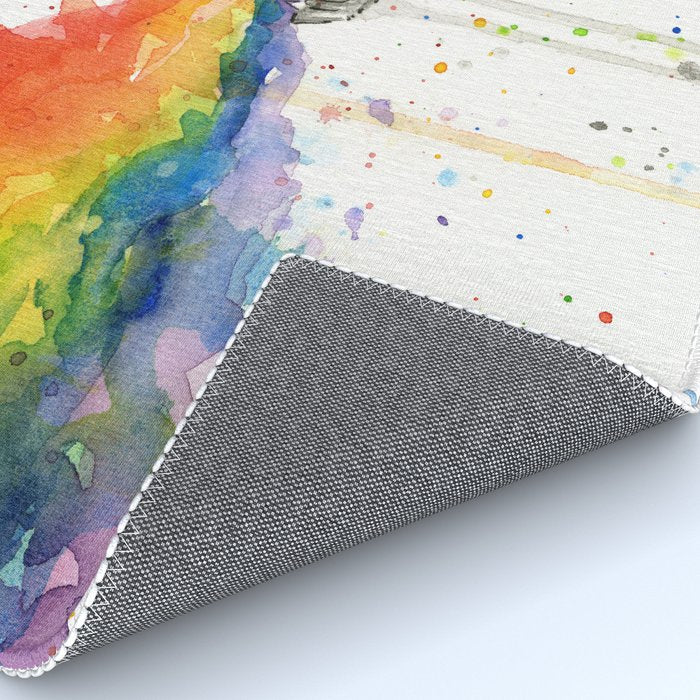T-Rex Rainbow Puke Rug Gallery Image 4