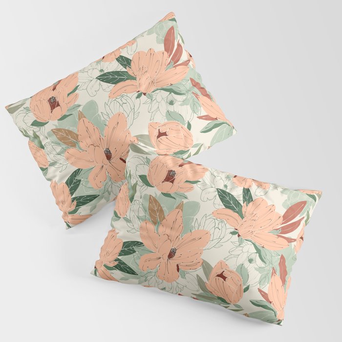Big floral blossoms MF-24 Pillow Sham Gallery Image 3
