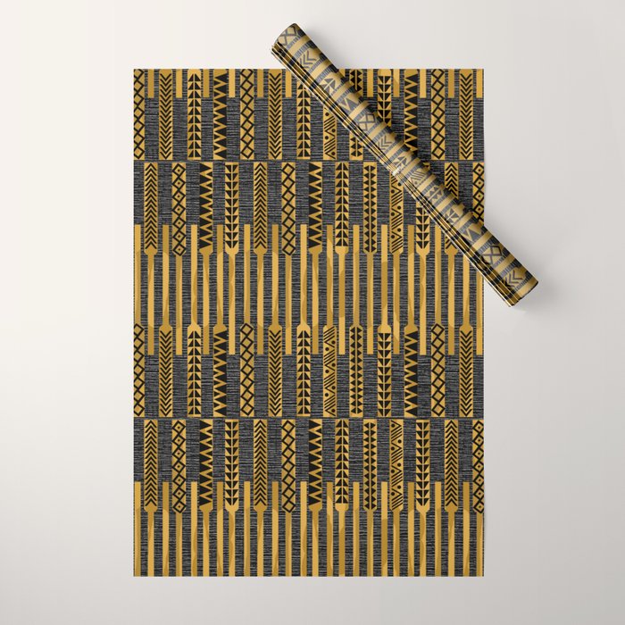 Ohe Kapala (Tapa Making Tool) Wrapping Paper Gallery Image 1