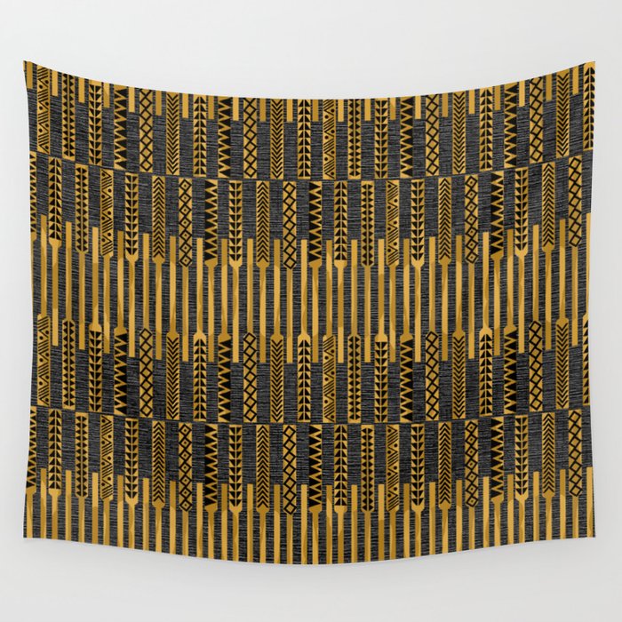Ohe Kapala (Tapa Making Tool) Wall Tapestry Gallery Image 4