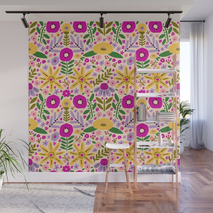 Hey, flowers Wall Mural Gallery Image 1